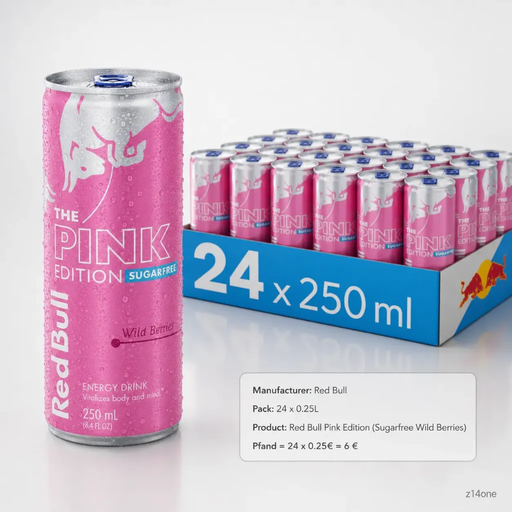 Red Bull Pink (Sugarfree Waldbeere) DOSE ( 24 x 0.25L )