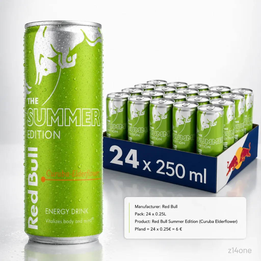 Red Bull Summer (Curuba-Holunder) DOSE ( 24 x 0.25L )