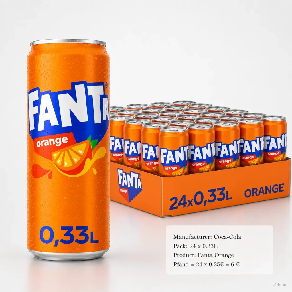 Fanta Orange DOSE ( 24 x 0,33 L )