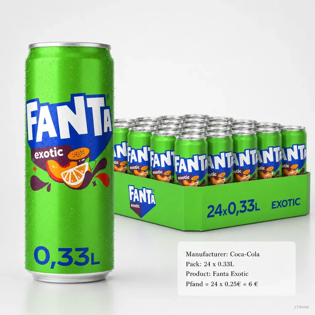 Fanta Exotic  DOSE ( 24 x 0,33 L )