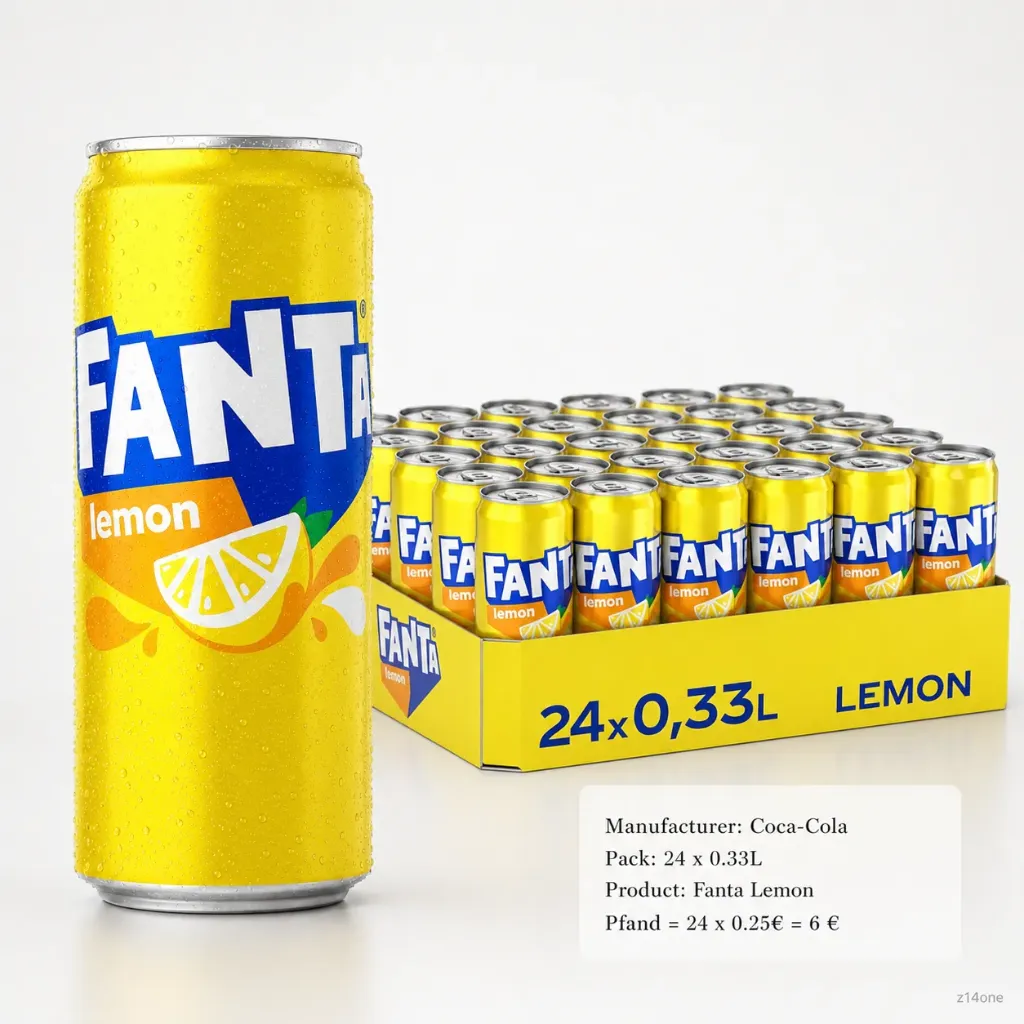 Fanta Lemon  DOSE ( 24 x 0,33 L )