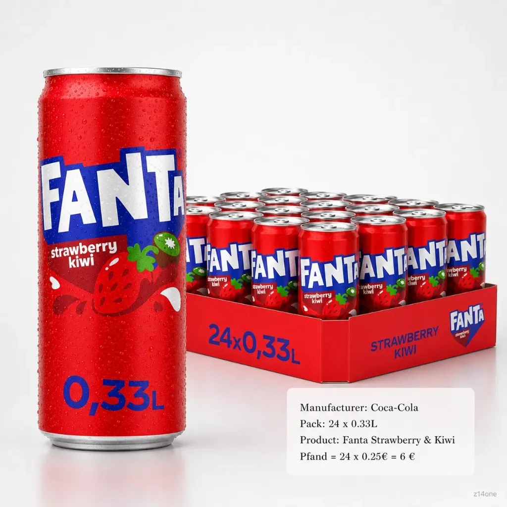 Fanta Strawb.Kiwi  DOSE ( 24 x 0,33 L )
