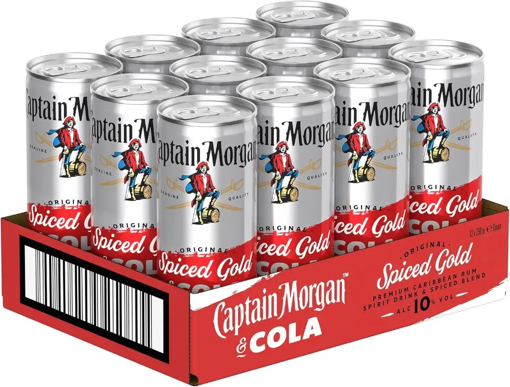 [01-0121] Captain Morgan Original Spiced Gold  DOSE ( 12 x 0,25 L )