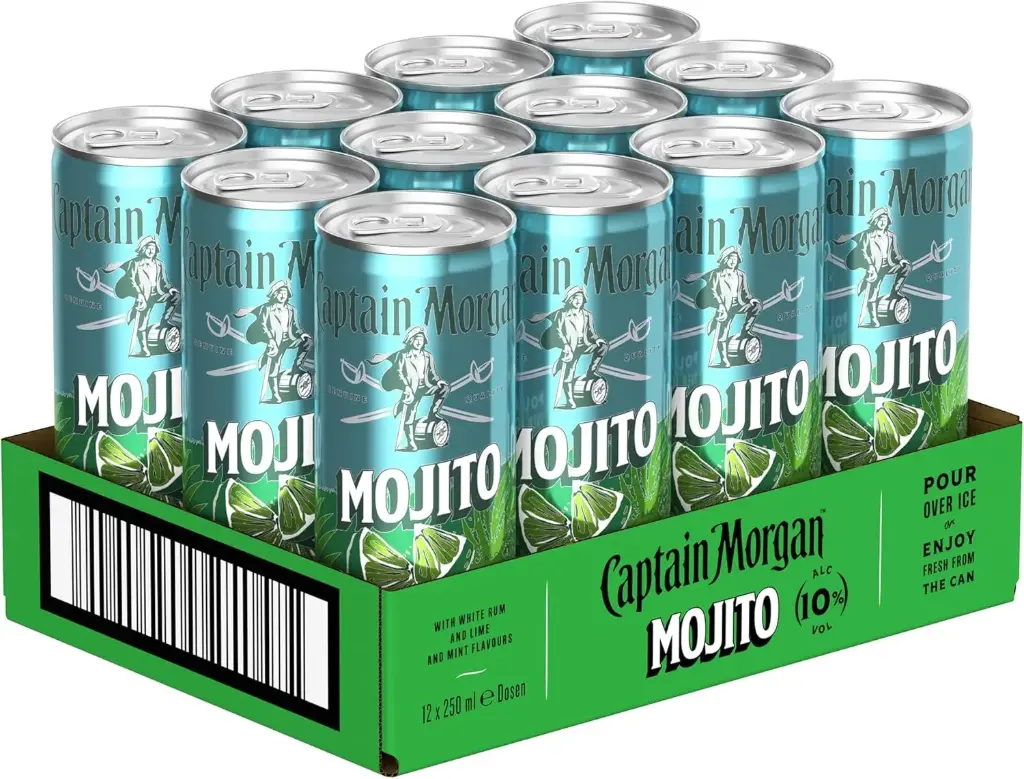 [01-0133] Captain Morgan White Mojito  DOSE ( 12 x 0,25 L )