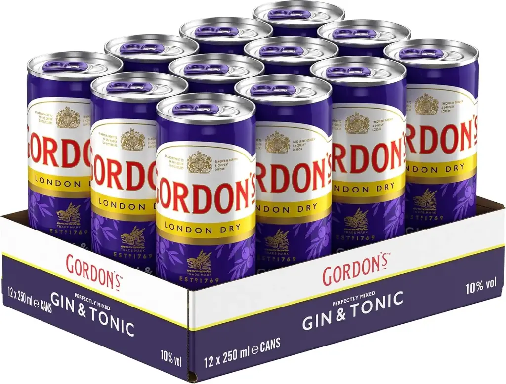 [01-0122] Gordon London Dry Gin Tonic  DOSE ( 12 x 0,25 L )