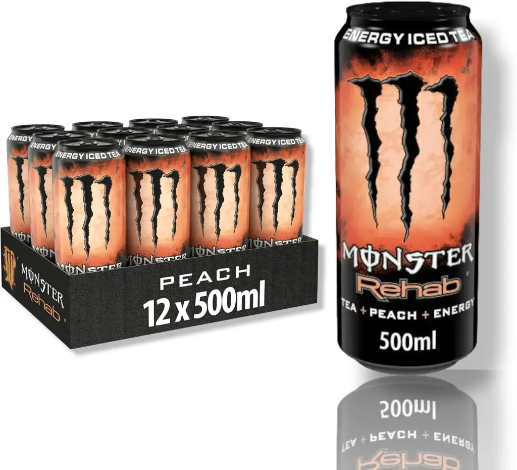 Monster Rehab Peach  DOSE ( 12 x 0,5 L )