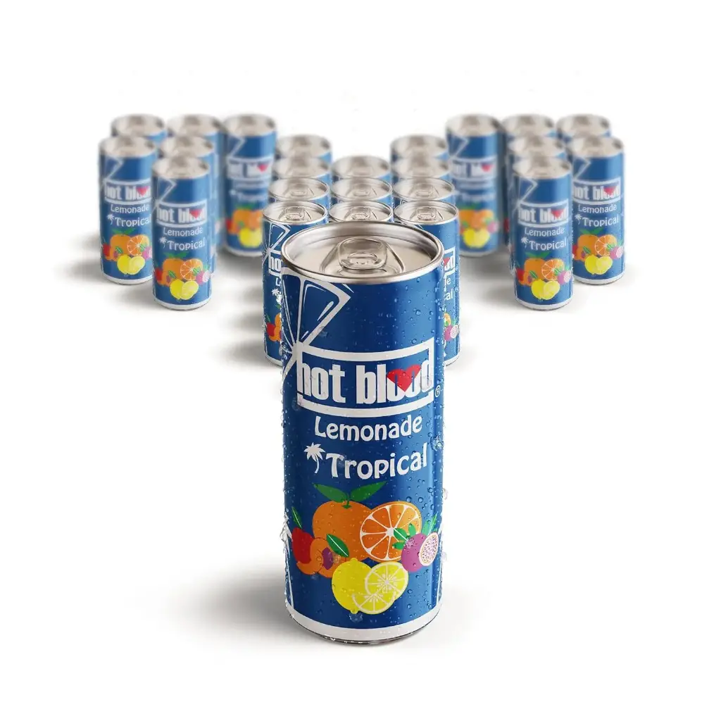 [01-0146] Hot Blood Cocos Tropical  DOSE ( 24 x 0,33 L )