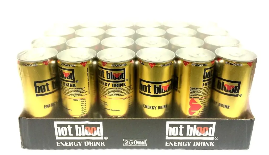 [01-0126] Hot Blood Energydrink  DOSE ( 24 x 0,25 L )