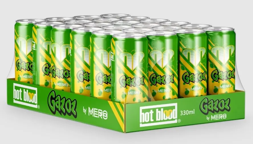 [01-0140] Hot Blood Gazoz By Mero  DOSE ( 24 x 0,33 L )