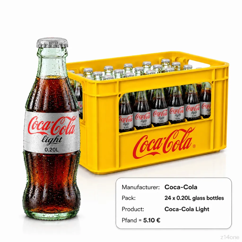 Coca Cola Light   GLASS ( 24 x 0,2 L )