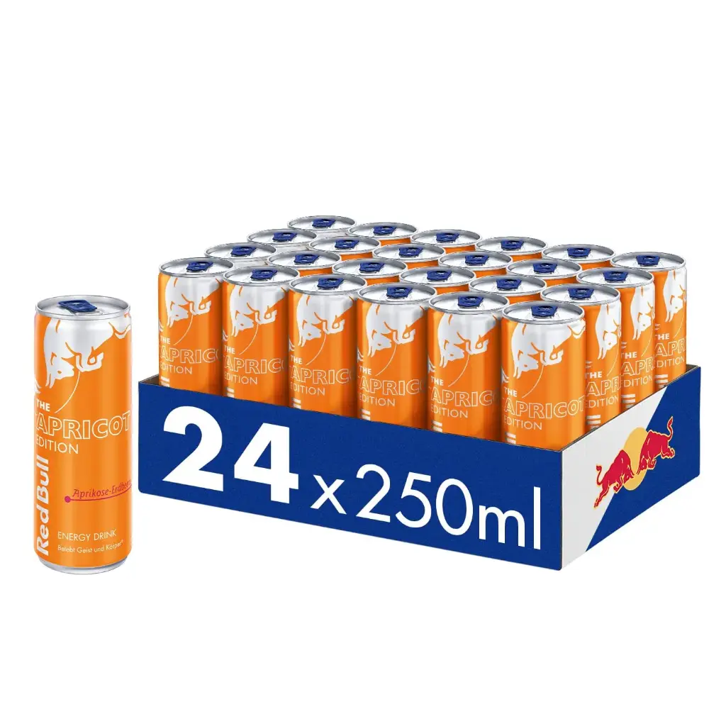 [01-0142] Red Bull Orange (Aprikose-Erdbeere) Dose ( 24 x 0.25L )