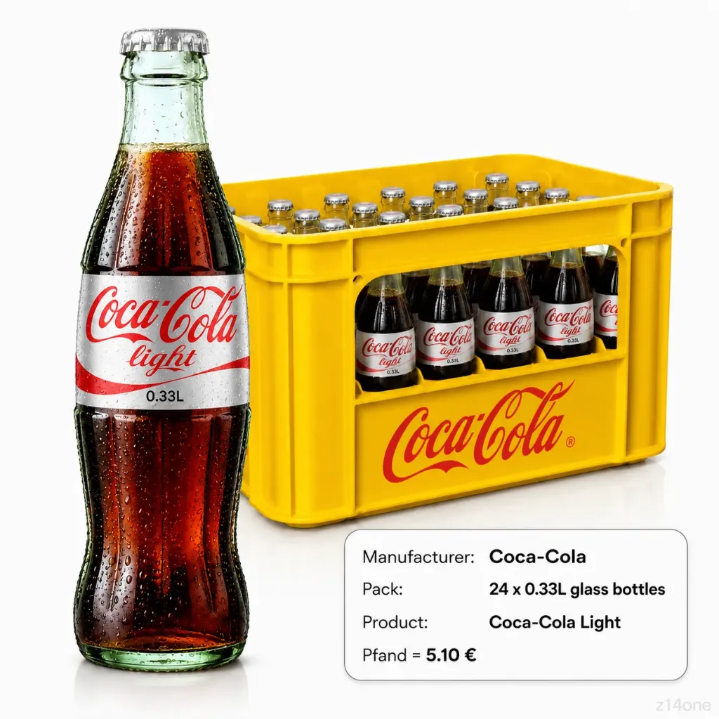 Coca Cola Light   GLASS ( 24 x 0,33 L )