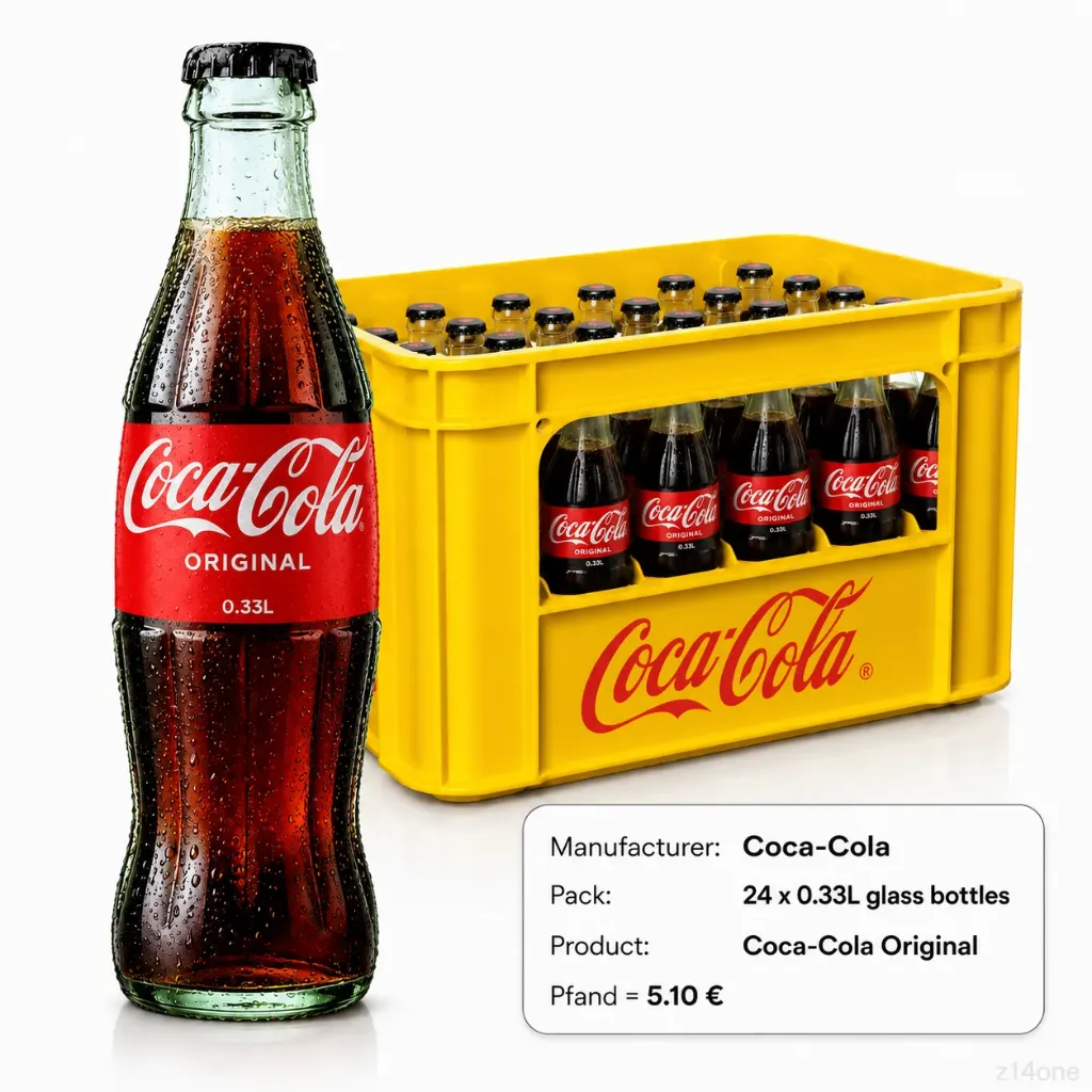 Coca Cola   GLASS ( 24 x 0,33 L )