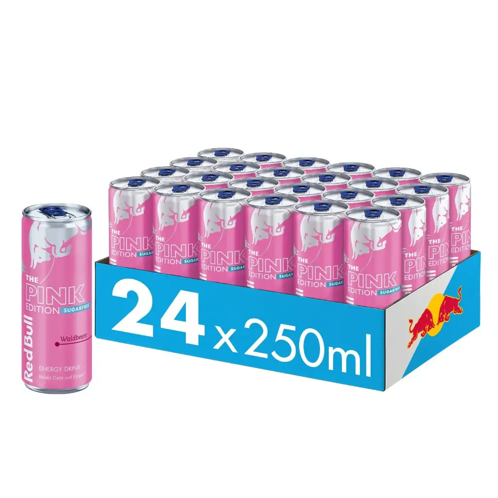 [01-0155] Red Bull Pink (Sugarfree Waldbeere)( 24 x 0.25L )