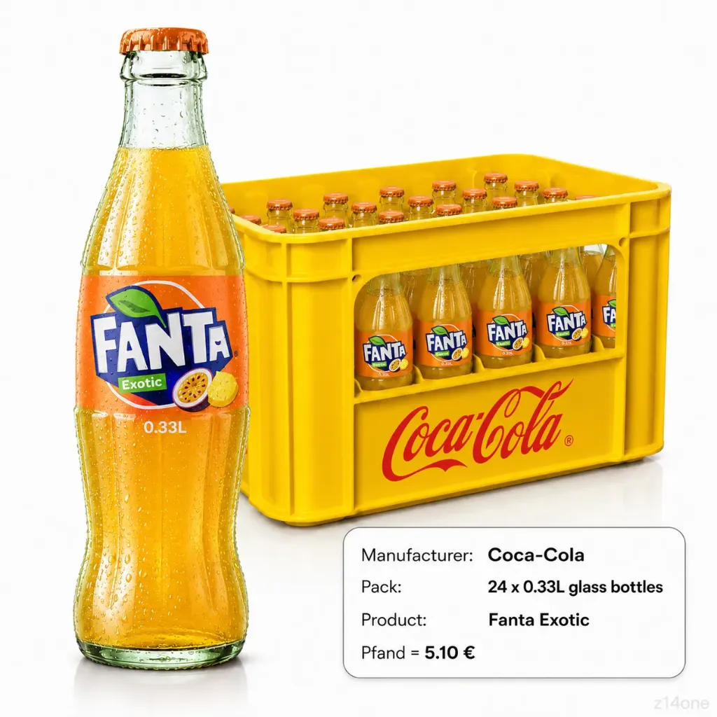 Fanta Mango   GLASS ( 24 x 0,33 L )