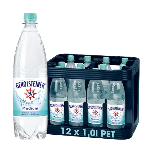 Gerolsteiner Medium  PET ( 12 x 1 L )