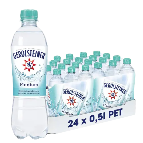 Gerolsteiner Medium  PEW ( 24 x 0,5 L )