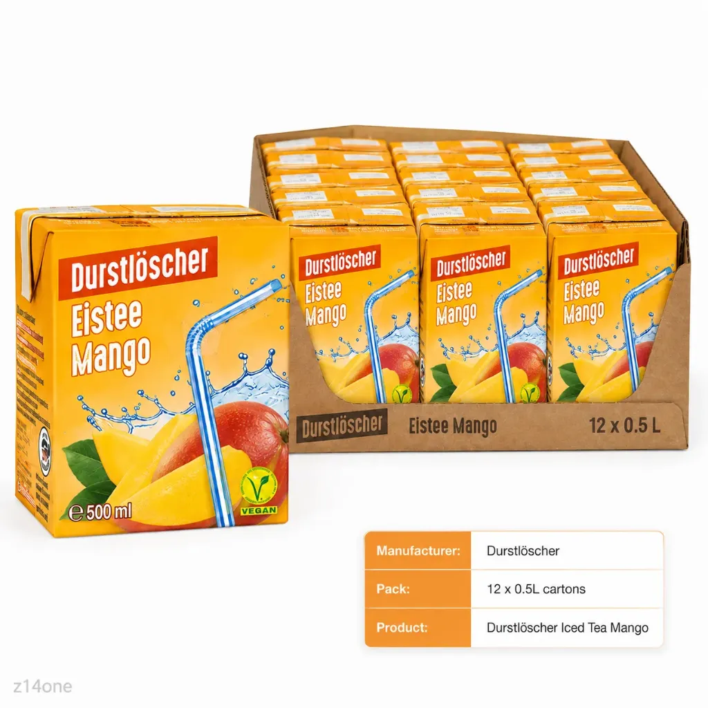 [04-0017] Durstloscher Eistee Mango ( 12 x 0.50L )