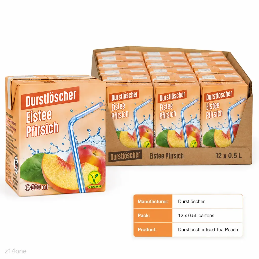 [04-0012] Durstloscher Eistee Pfirsich ( 12 x 0.50L )