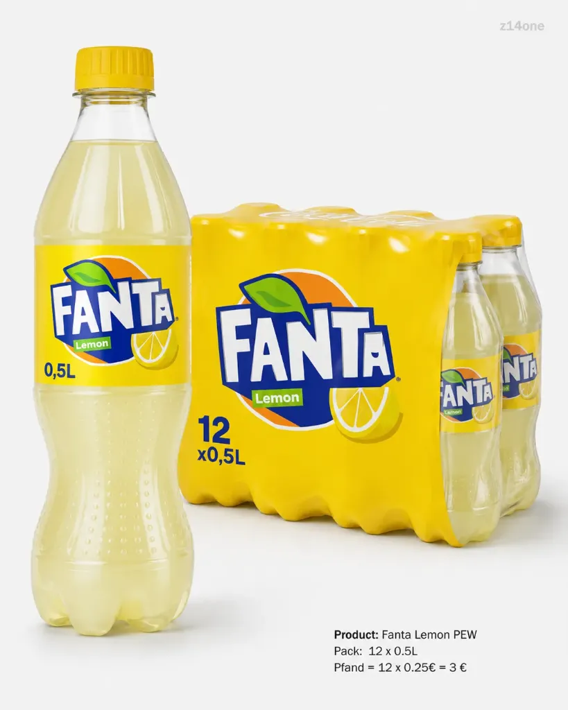 Fanta Lemon   PEW ( 12 x 0,5 L )