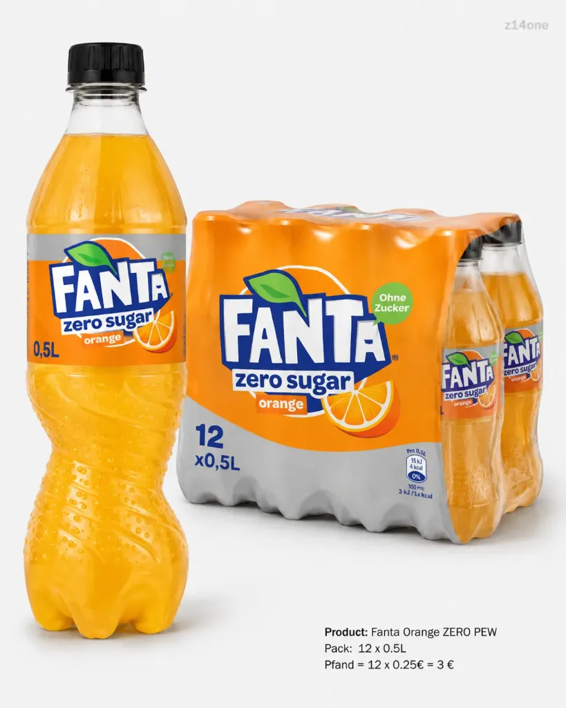 Fanta Orange Zero   PEW ( 12 x 0,5 L )