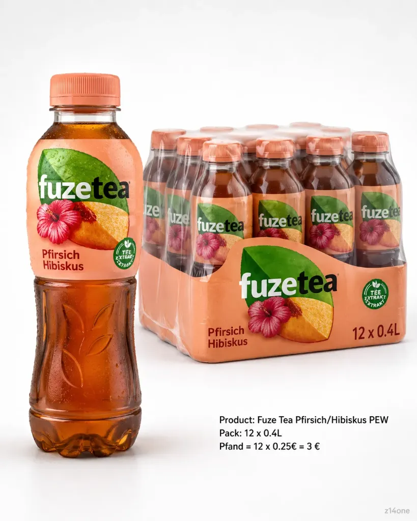 Fuze Tea Pfirsich Hibiskus   PEW ( 12 x 0,4 L )
