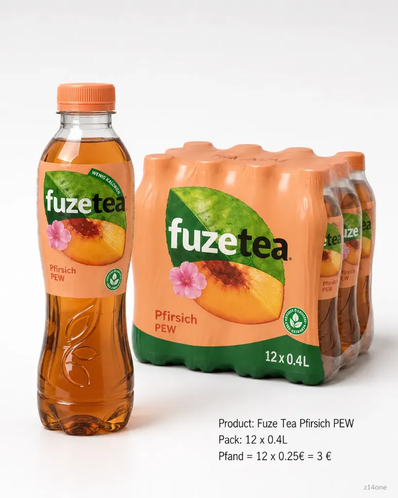 Fuze Tea Pfirsich   PEW ( 12 x 0,4 L )