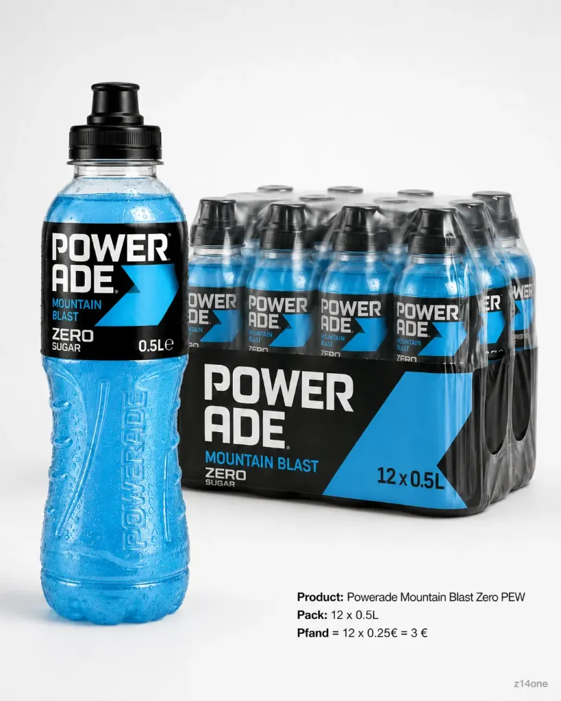 Powerade Mountain Blast Zero   PEW ( 12 x 0,5 L )