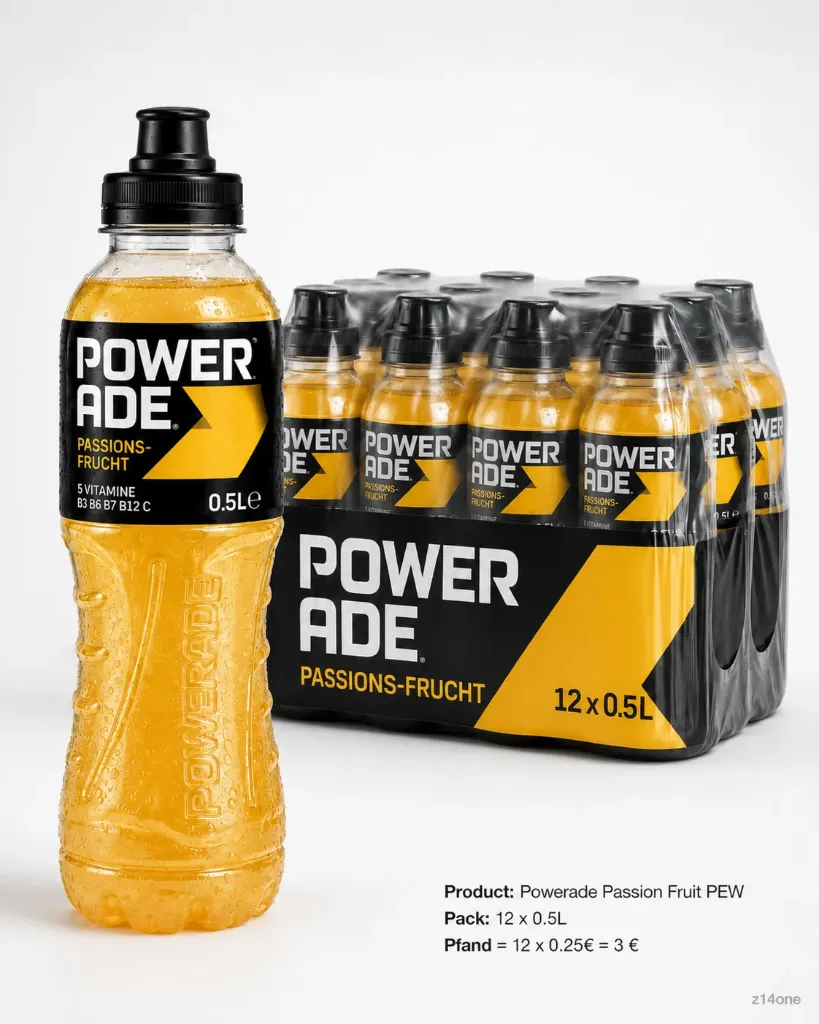 Powerade Passion Fruit   PEW ( 12 x 0,5 L )