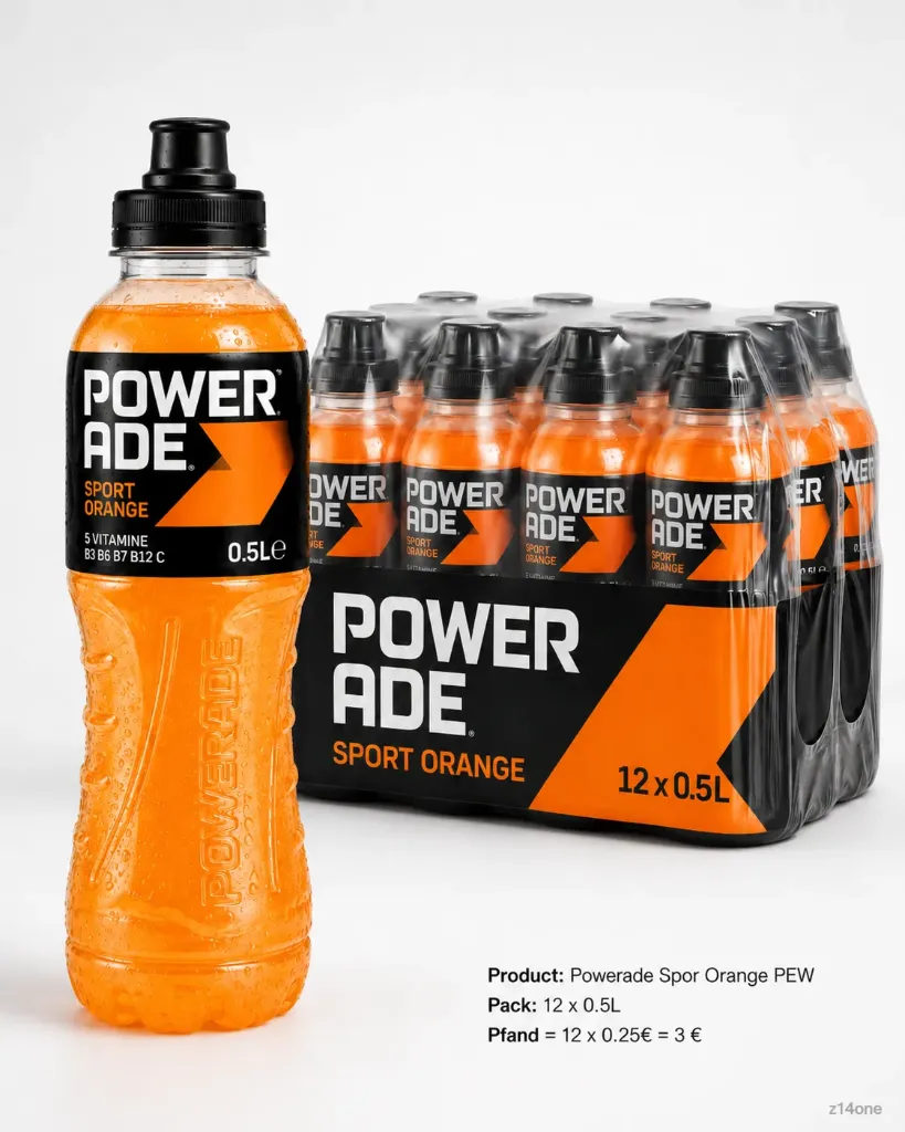 Powerade Spor Orange   PEW ( 12 x 0,5 L )