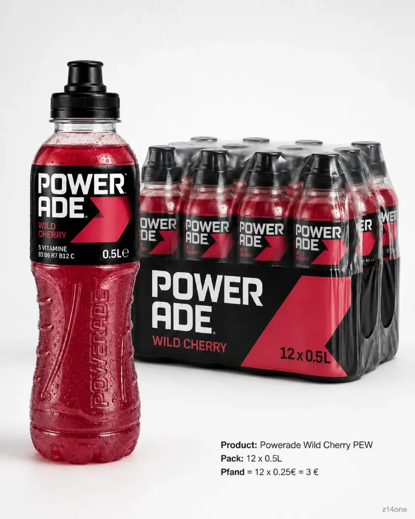Powerade Wild Cherry   PEW ( 12 x 0,5 L )