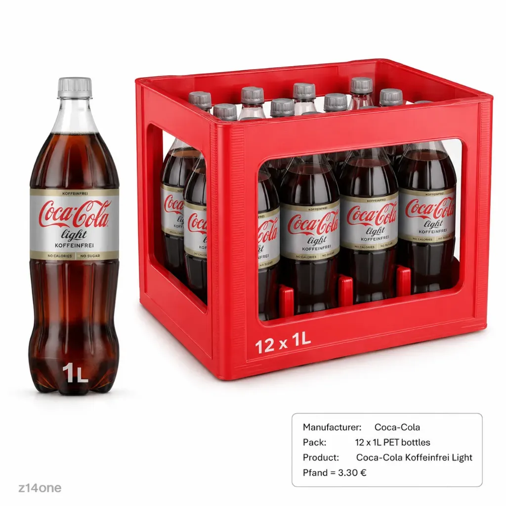 Coca Cola Koffeinfrei Light  PET ( 12 x 1 L )
