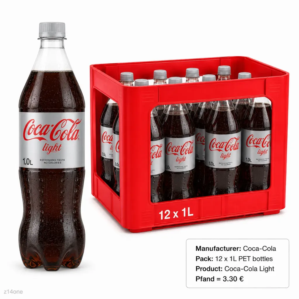 Coca Cola Light  PET ( 12 x 1 L )