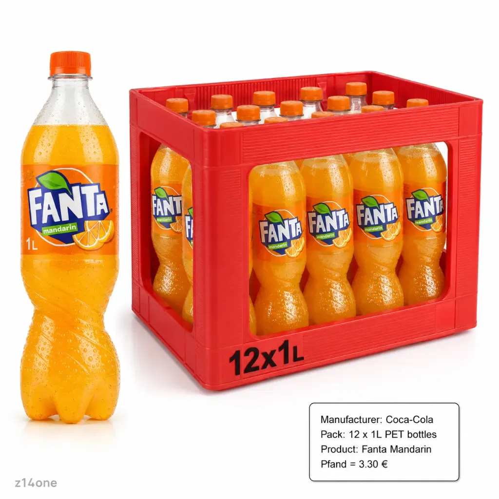 Fanta Mandarin  PET ( 12 x 1 L )
