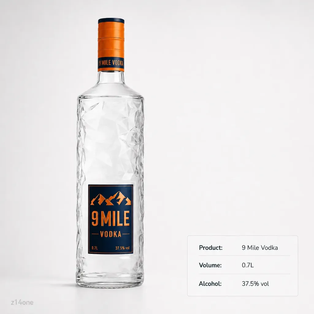 [04-0053] 9 Mile Vodka (37,5 % Vol) 0.7L