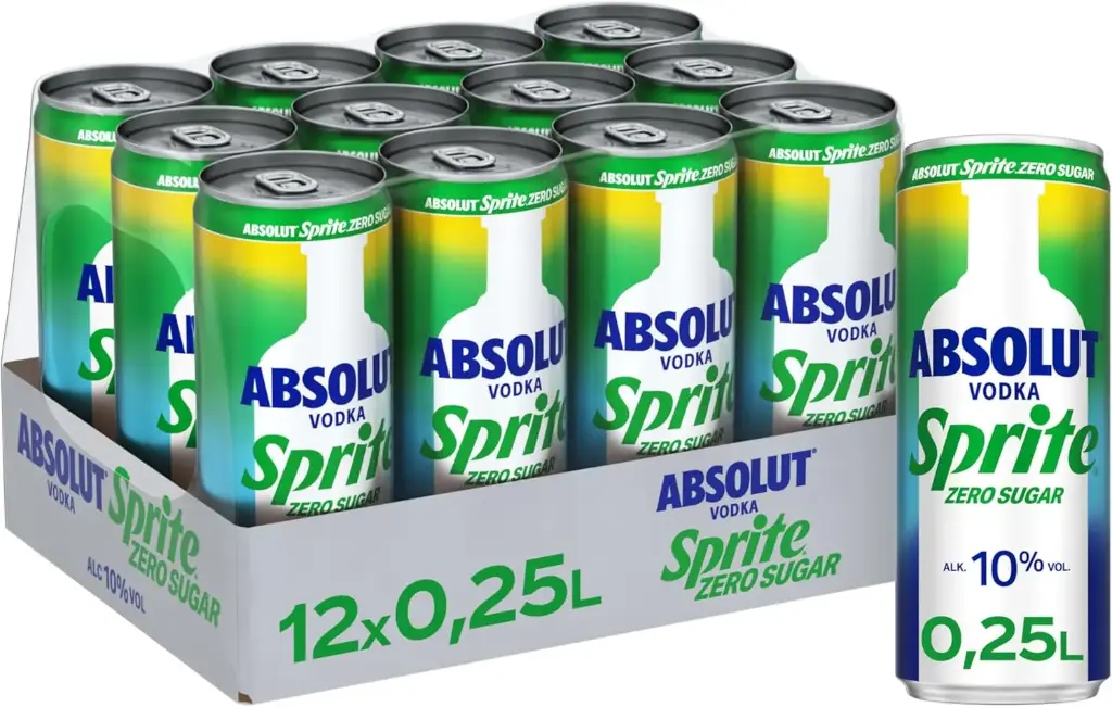 Absolut Vodka Sprite Zero  DOSE ( 12 x 0,25 L )