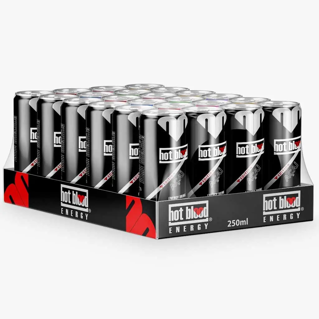 Hot Blood Energydrink Acai  DOSE ( 24 x 0,25 L )