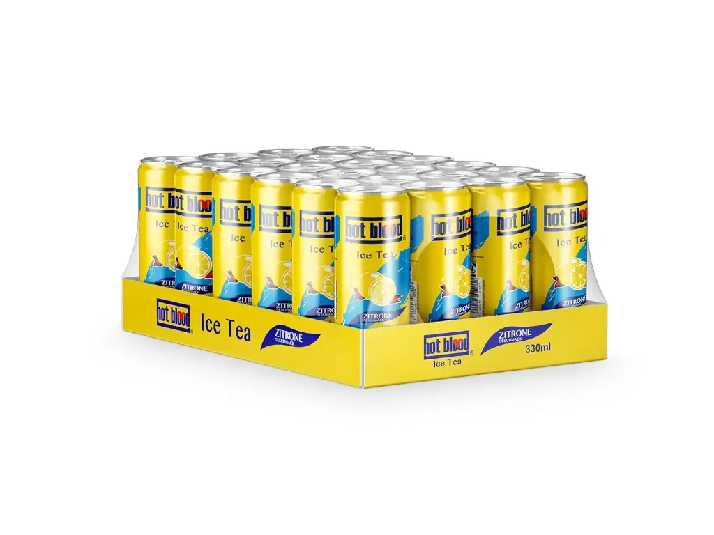 Hot Blood Ice Tea Lemon  DOSE ( 24 x 0,33 L )