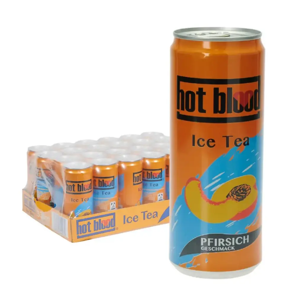 Hot Blood Ice Tea Peach  DOSE ( 24 x 0,25 L )