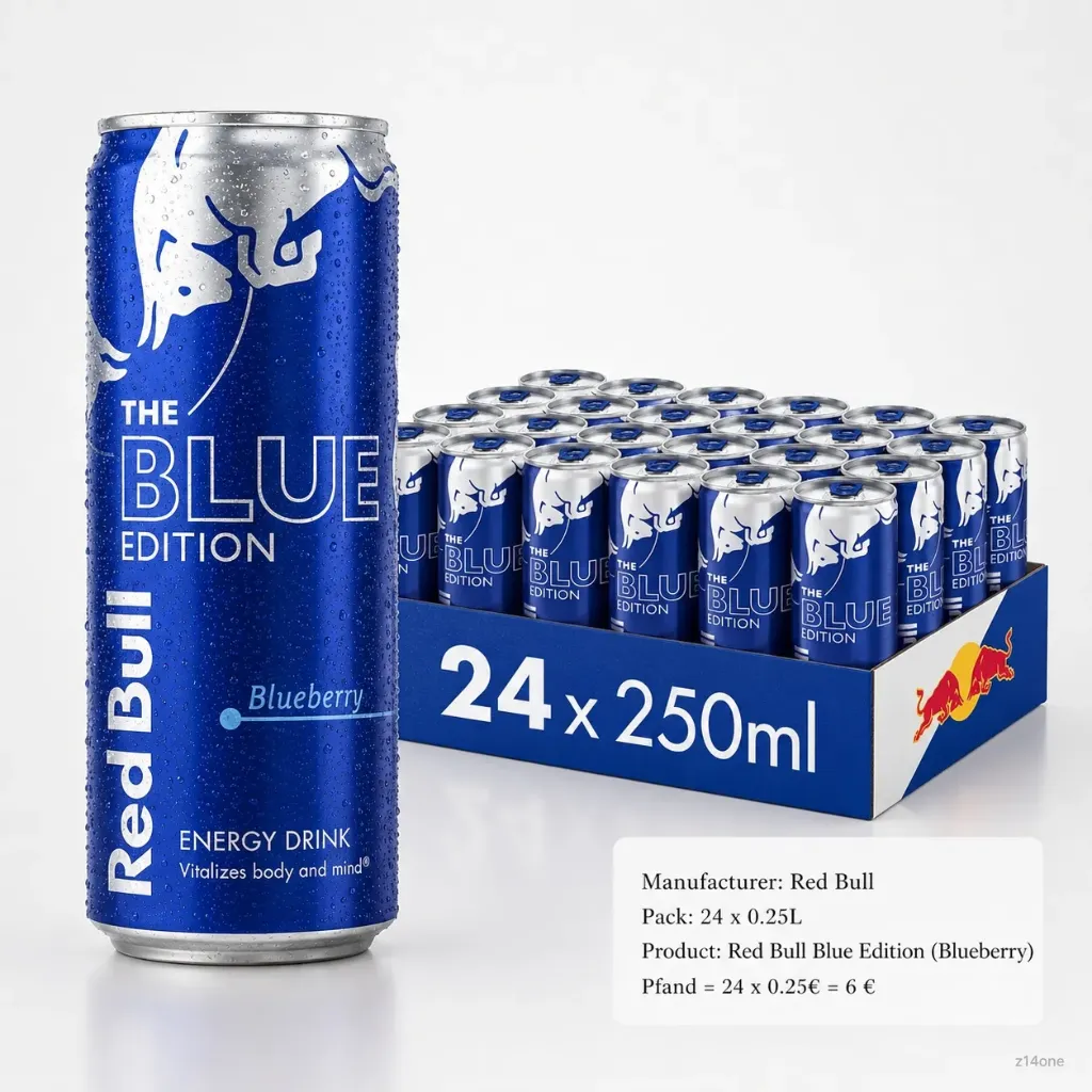 Red Bull Blue (Heidelbeere) DOSE ( 24 x 0.25L )